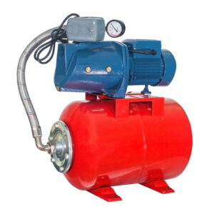 Насосная станция Euroaqua JSW 10 M 220 В 750 Вт Н 45 м Q 60 л/мин центробежный, бак 24 л, красный