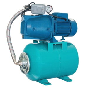 Насосная станция Euroaqua JSW 15 M 220 В 1100 Вт Н 45 м Q 85 л/мин центробежный, бак 24 л, зеленый