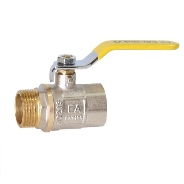 Газовый кран Euroaqua 1/2″ ВН прямой, латунь