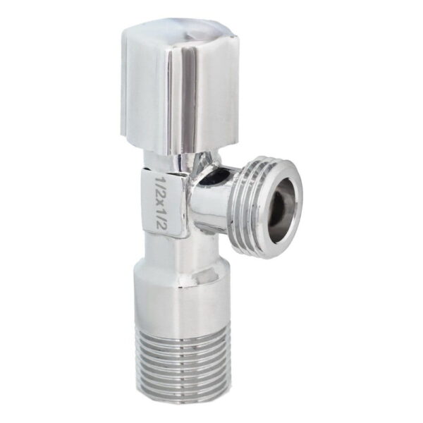 Приборный кран Euroaqua 1/2″x1/2" угловой, латунь