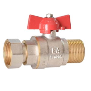 Кран шаровой с накидной гайкой Euroaqua 1/2″ ВН латунь