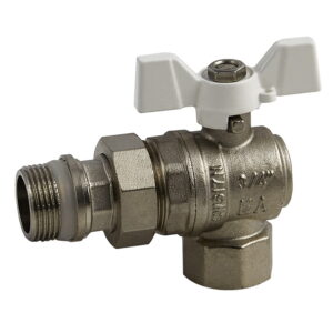 Кран Американка Euroaqua 3/4″ ВН угловой, латунь с антипротечкой