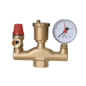 Группа безопасности котла Euroaqua 1″ прямая, латунь