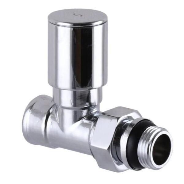 Кран радиаторный Euroaqua 1/2″ ВН прямой, латунь с антипротечкой