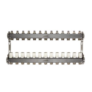 Коллектор теплого пола Euroaqua 1″x3/4″ 13 выходов, с термоголовкой