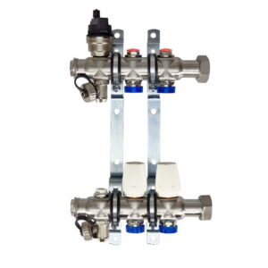 Коллектор теплого пола Euroaqua 1″x3/4″ 2 выходов, без расходомеров