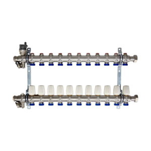 Коллектор теплого пола Euroaqua 1″x3/4″ 11 выходов, без расходомеров