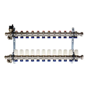 Коллектор теплого пола Euroaqua 1″x3/4″ 12 выходов, без расходомеров