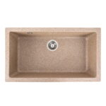Гранітна мийка Valeso Paruana 790х450 врізна, прямокутна, матова карамель