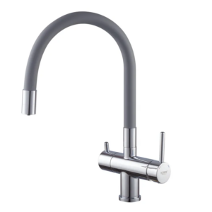 Смеситель для кухни Koer KB-72002-01 двухрычажный, хром (KR3383)