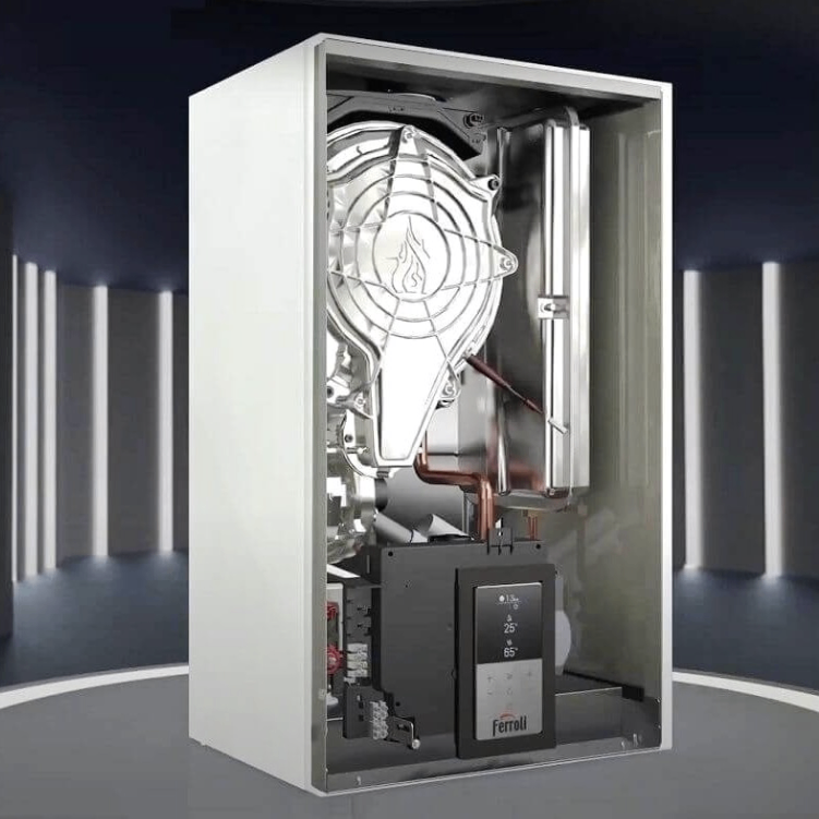 LC-0TPF2AWA Газовый котел Ferroli Bluehelix Alpha 24C 24 кВт 240м2 конденсационный, двухконтурный (0TPF2AWA)