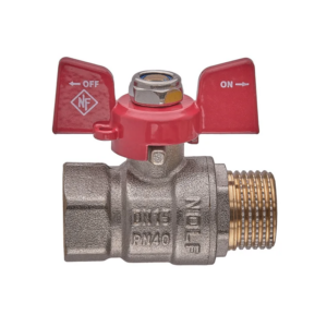 Шаровой кран Nolf 1/2"х1/2" ВН прямой, латунь (NF3126)
