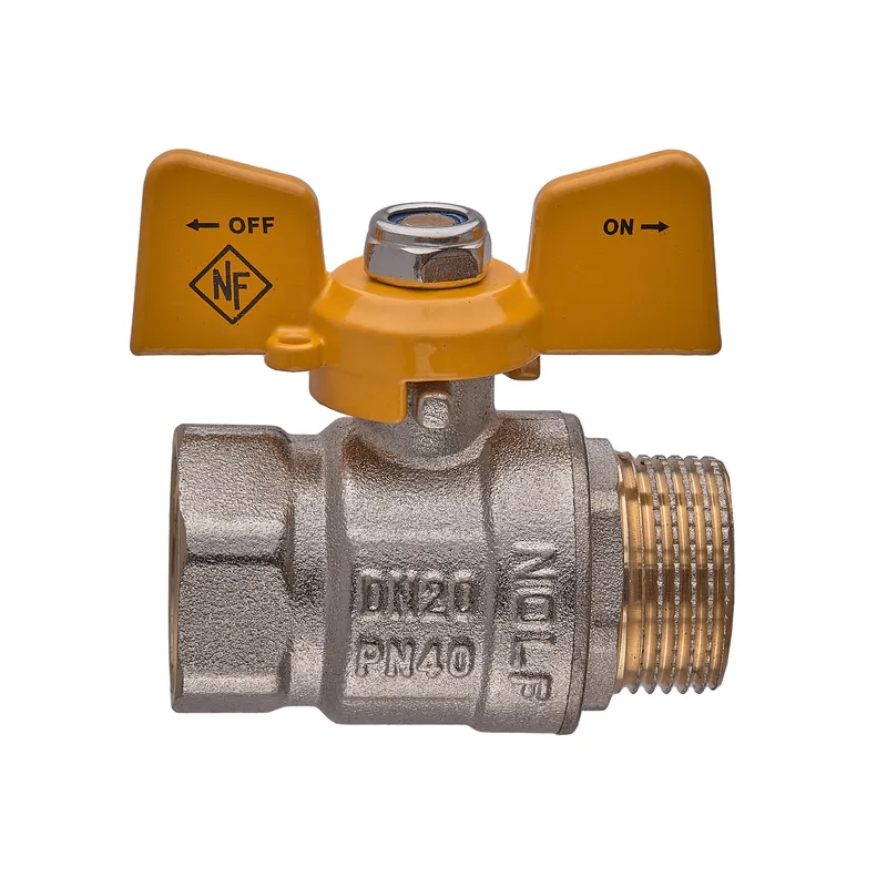 NF3130 Шаровой кран Nolf 3/4"х3/4" ВН прямой, латунь (NF3130)