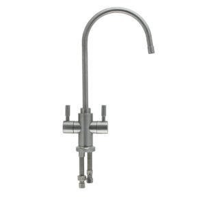 Кран для питьевой воды Raifil двухрычажный, сатин матовый (I-A017)