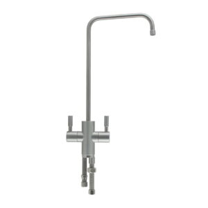 Кран для питьевой воды Raifil двухрычажный, сатин матовый (I-A016)