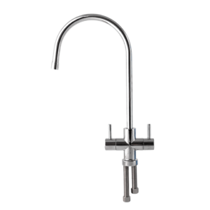 Кран для питьевой воды Raifil двухрычажный, хром глянцевый (F-09-Raifil Duo)