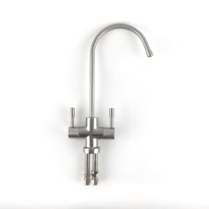 Кран для питьевой воды Raifil двухрычажный, сатин матовый (F-09-DUO SN)