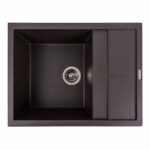 Гранітна мийка Valeso Lotos 650х500 врізна, прямокутна, матова гренадін