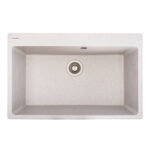 Гранітна мийка Valeso Bogema 780х500 врізна, прямокутна, матова топаз