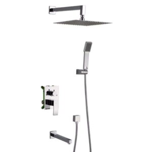 Душевая система Gappo с тропическим душем, латунь, хром (G7102)