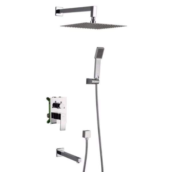 Душевая система Gappo с тропическим душем, латунь, хром (G7102)
