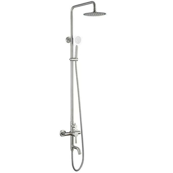 Душевая система Slat с изливом, нержавеющая сталь, хром (MLT-16003VR)