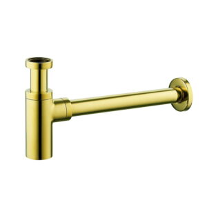 Сифон для раковины Frap 1 1/4″ латунь, золото (F82-3)