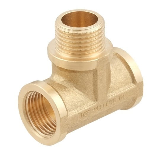 SW-103839_0 Тройник латунный Raftec Gold 1/2" ВНВ