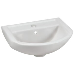Умывальник подвесной Pearl Grand 460x370 полукруглый, белый глянцевый (WB-GR-46)
