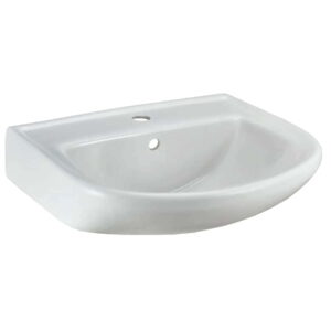 Умывальник подвесной Pearl Daisy 500x400 полукруглый, белый глянцевый