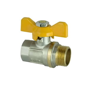 Газовый кран ЭКО 3/4″ ВН прямой, латунь (EKB-21-Y)