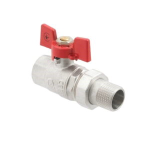 Кран с американкой PLM Strong 1/2″ ВН прямой, латунь (PSVC01)