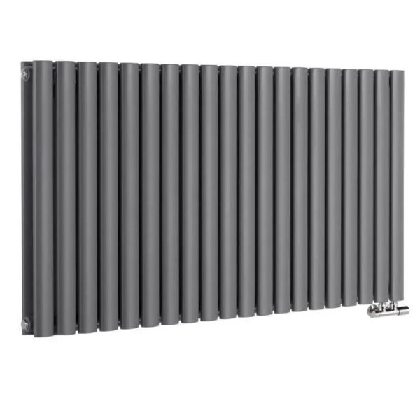 Дизайнерский радиатор Rastas Aurora 2 500x1500 горизонтальный, антрацит матовый