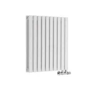 Дизайнерский радиатор Rastas Aurora 2 500x600 горизонтальный, белый матовый