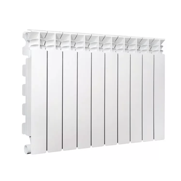 V63903410 Алюминиевый радиатор Fondital Ardente C2 500/100 боковое подключение, белый (10 секций в сборе) (V63903410)
