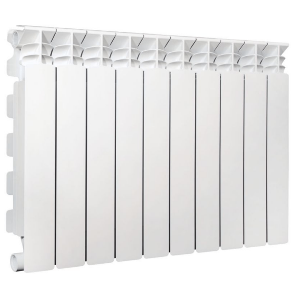 Алюминиевый радиатор Nova Florida Libeccio C2 500/100 боковое подключение, белый (10 секций) (V64003410)