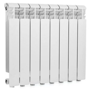 Алюминиевый радиатор Nova Florida Desideryo D4 350/100 боковое подключение, белый (8 секций в сборе) (V68201408)