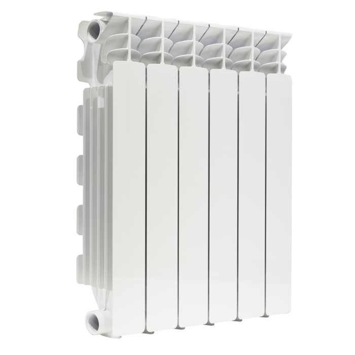 V68903406 Алюминиевый радиатор Nova Florida Extrathermserir Super B4 500/100 боковое подключение, белый (6 секции в сборе) (V68903406)