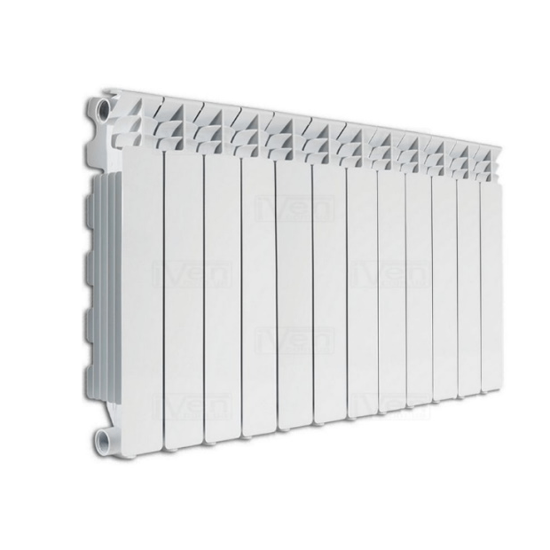V68903412 Алюминиевый радиатор Nova Florida Extrathermserir Super B4 500/100 боковое подключение, белый (12 секций в сборе) (V68903412)