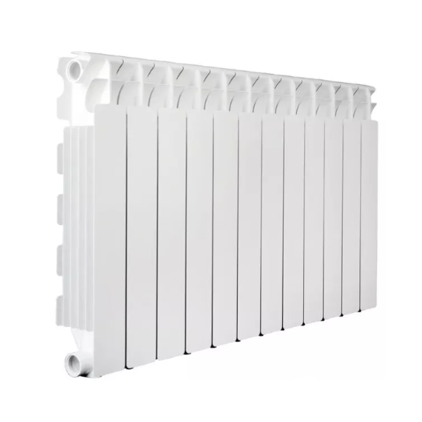 V70101412 Алюминиевый радиатор Fondital Aleternum B4 350/100 боковое подключение, белый (12 секций в сборе) (V70101412)