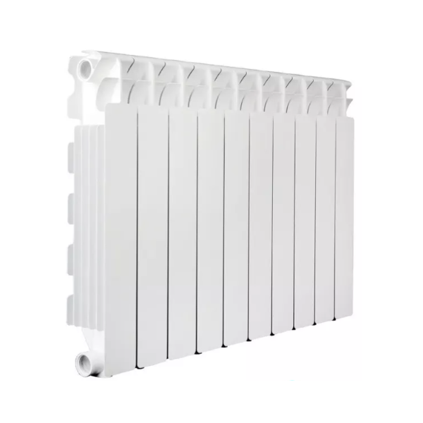 V70103410 Алюминиевый радиатор Fondital Aleternum B4 500/100 боковое подключение, белый (10 секций в сборе) (V70103410)