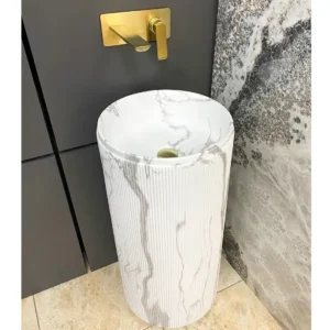 Умывальник напольный VBI Taranto 385х385 круглый