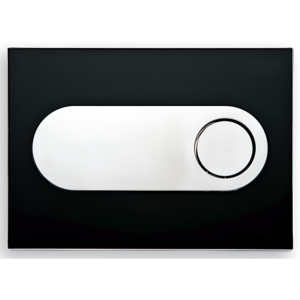 Кнопка для инсталяции Peštan FLUSHING PLATE ONYX BLACK