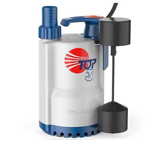 48TOP13A1USJR Дренажный насос Pedrollo Top 3 GM 230 В 0,55 кВт H 10 м Q 260 л/мин с поплавком (48TOP13A1USJR)