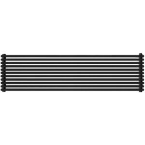 Дизайнерский радиатор Antrax AO 25d 404х1400 горизонтальный, черный матовый (AO25D140011 X NEOP)