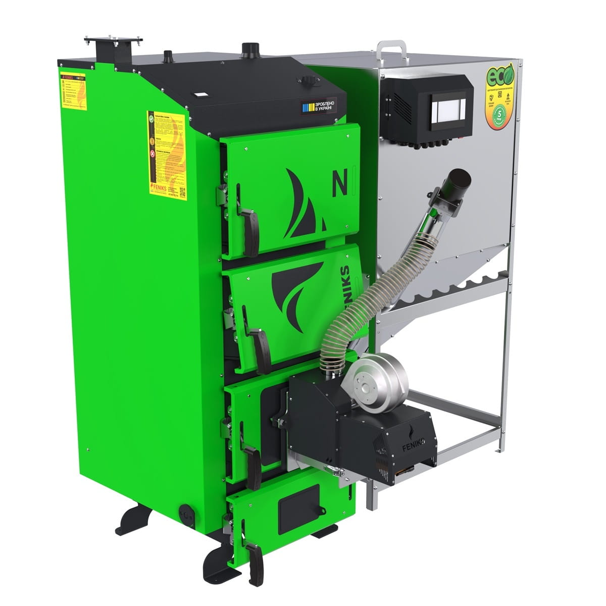F.FNP10 Пеллетный котел Feniks серия N pellet 10 кВт с автоподачей (F.FNP10)