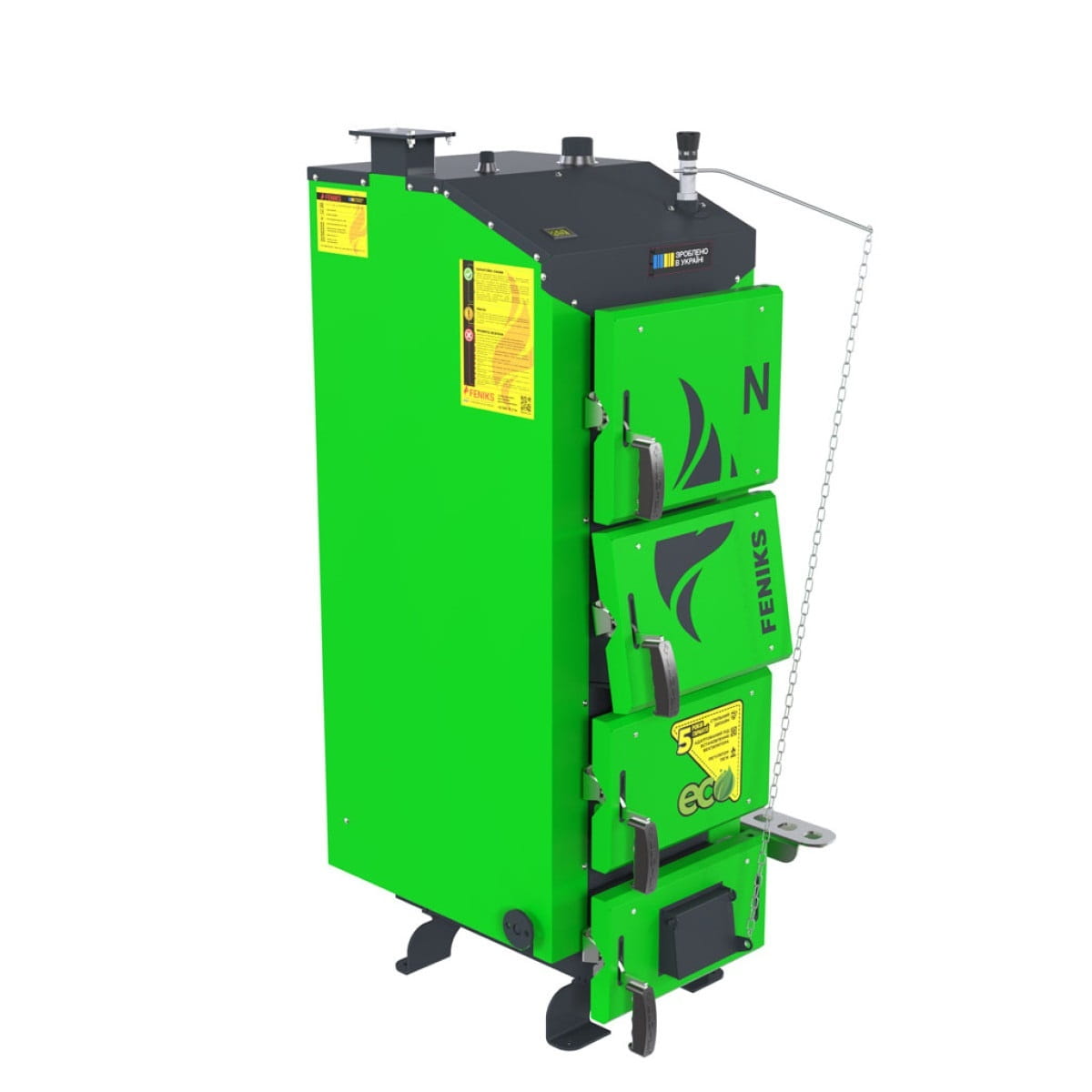 FKS- F.FNM10 Твердотопливный котел Feniks серия N 10 кВт с механическим управлением ( F.FNM10)
