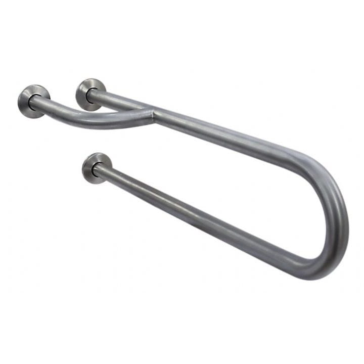 LM-15047.S_1 Поручень тройной NOFER 600х154х160 из нержавеющей сатин (15047.S)