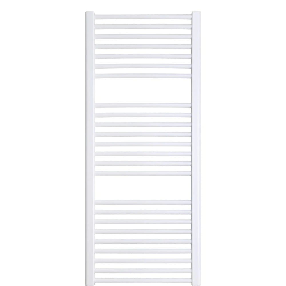 LUX-BASICG12005009003_0 Водяной полотенцесушитель Luxrad Basic 1200х500 углеродистая сталь, белый матовый (BASICG12005009003)