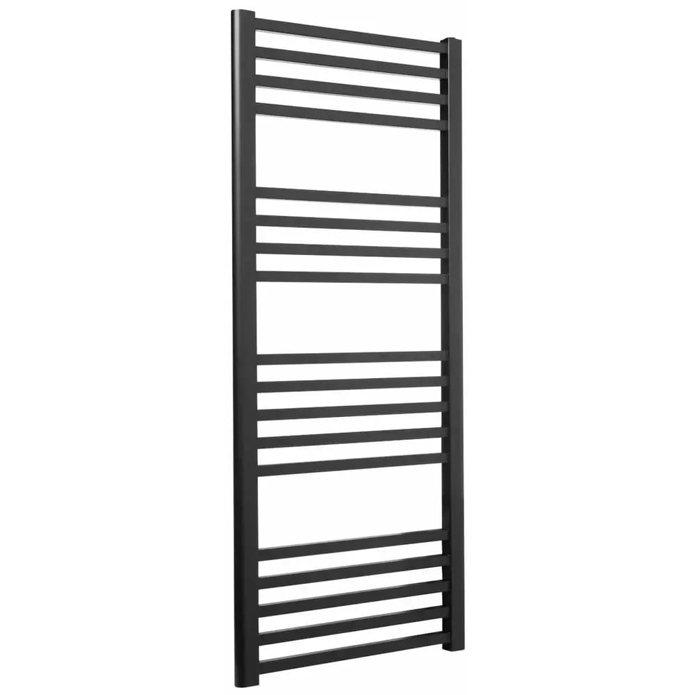 LUX-MAX1200500S040_1 Водяной полотенцесушитель Luxrad Max 1200x500 углеродистая сталь, черный матовый (MAX1200500S040)